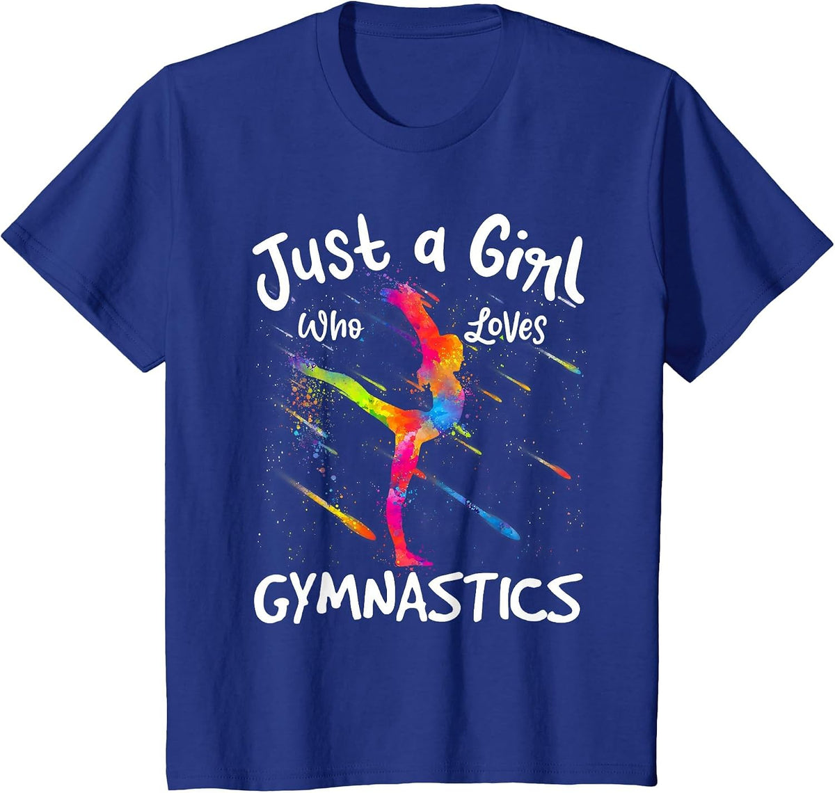 Just A Girl Who Loves Gymnastics Sport T-Shirt - Royal Blue