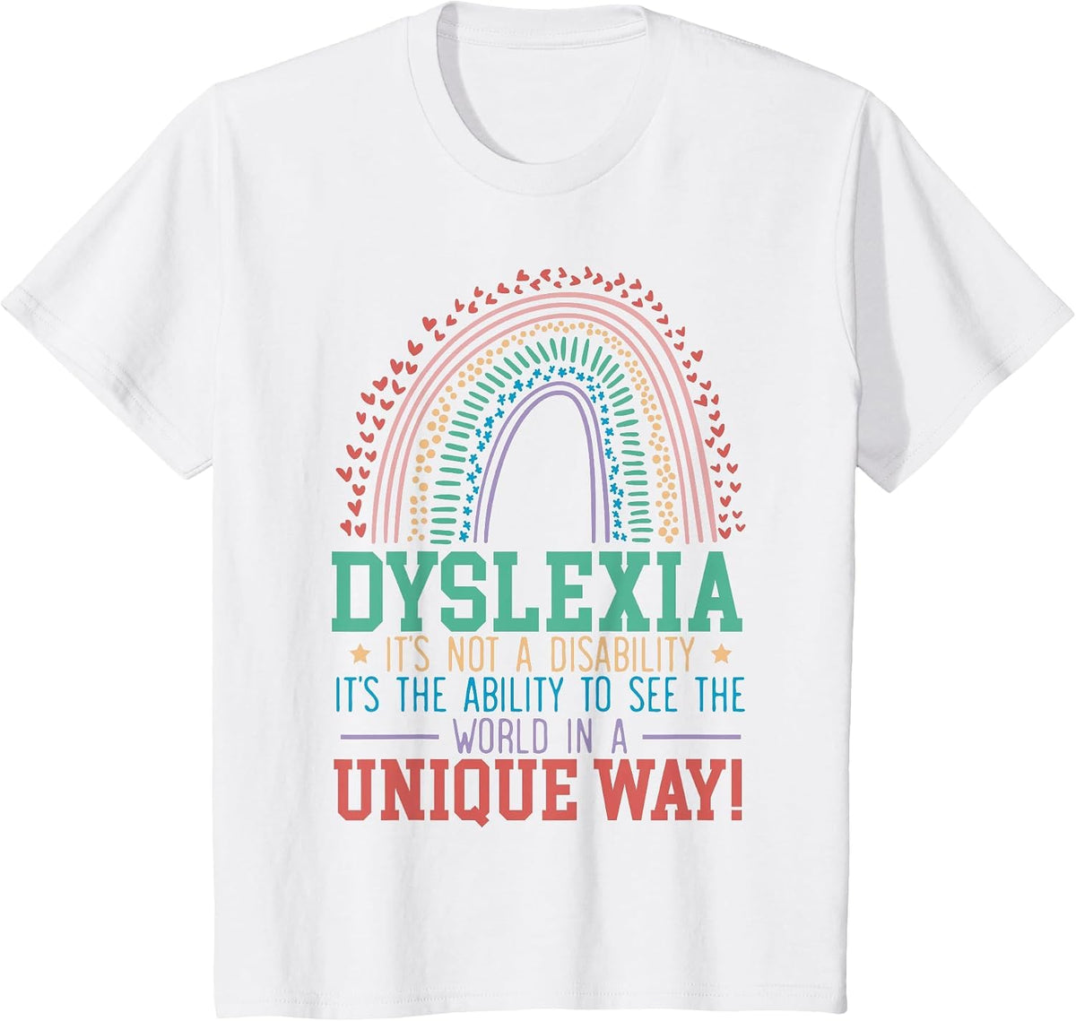 Dyslexia It's Not A Disability Dyslexia Awareness Dyslexic T-Shirt - White