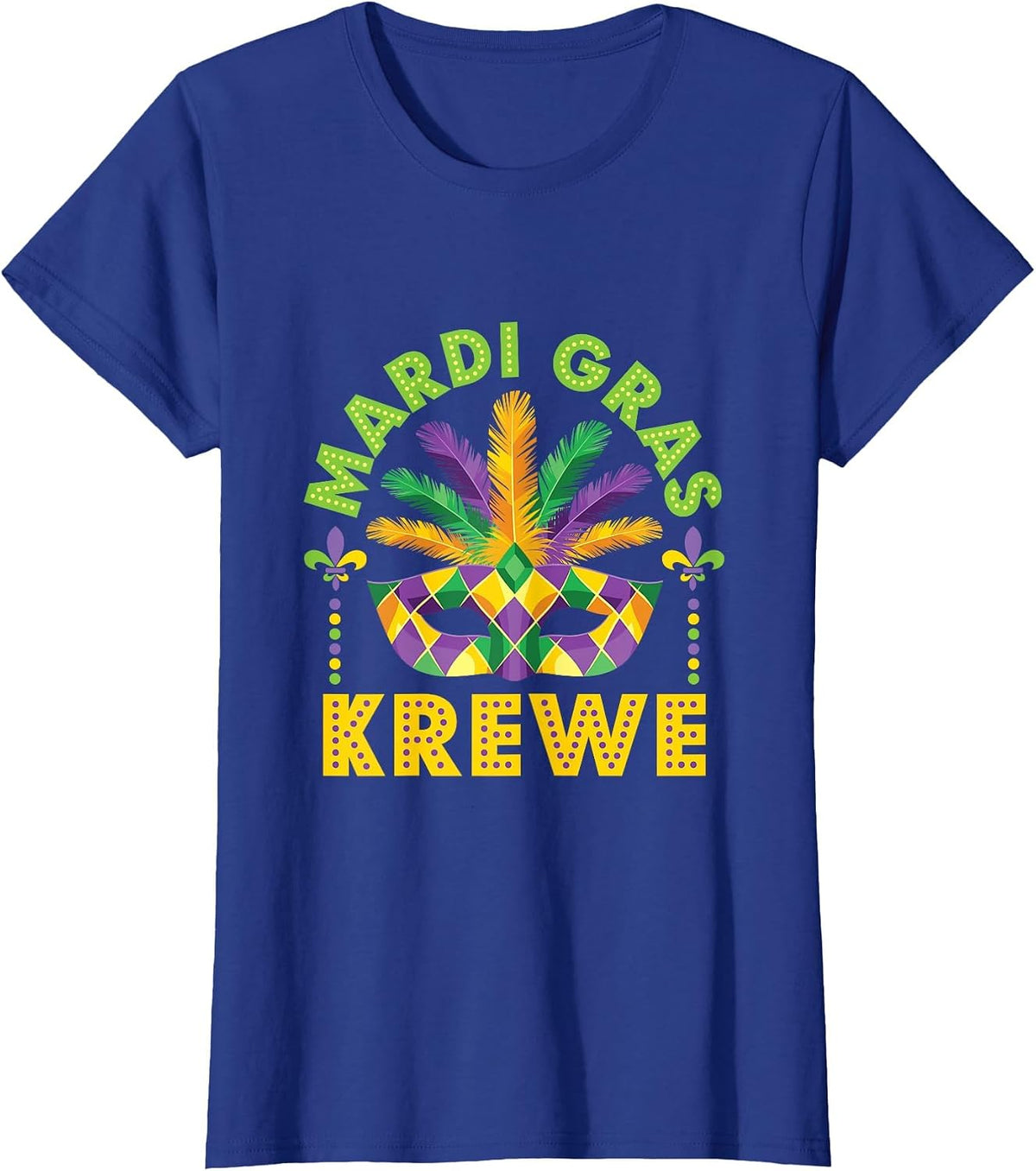 Mardi Gras Krewe Krewes Parade Ball Festival New Orleans T-Shirt - Royal Blue