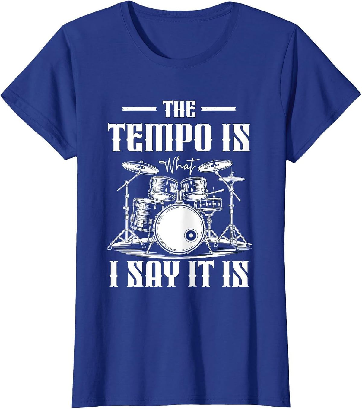 Music Instrument T-Shirt - Royal Blue