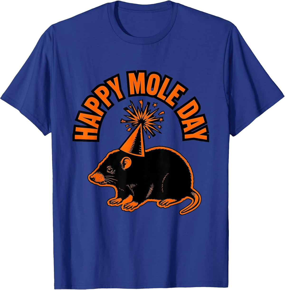 Men's Happy Mole Day Funny Chemistry Student Science Nerd Humor T-Shirt - Royal Blue
