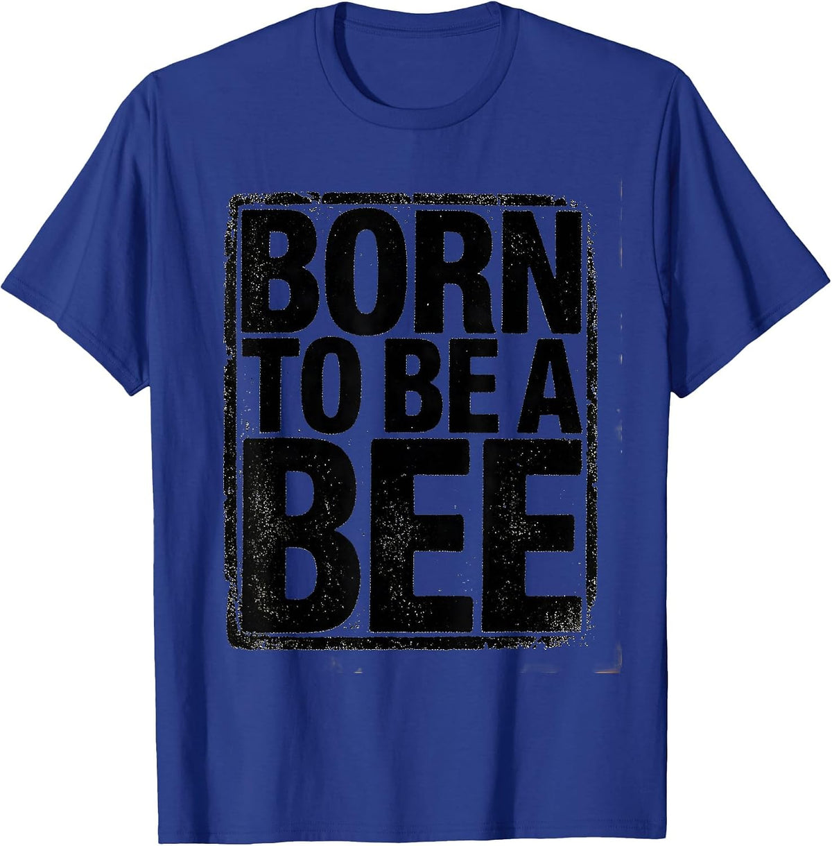 Men's Born to Be a Bee Honeybee Nature Design T-Shirt - Royal Blue