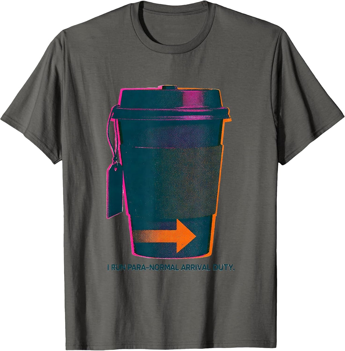 I Run Para-Normal Arrival Duty Funny Paraprofessional Para T-Shirt - Asphalt Grey