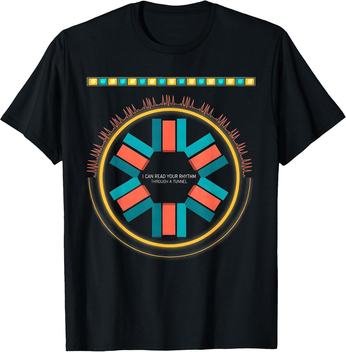 Men's I Can Read Your Rhythm Through A Tunnel Funny EMT Paramedic T-Shirt - Black