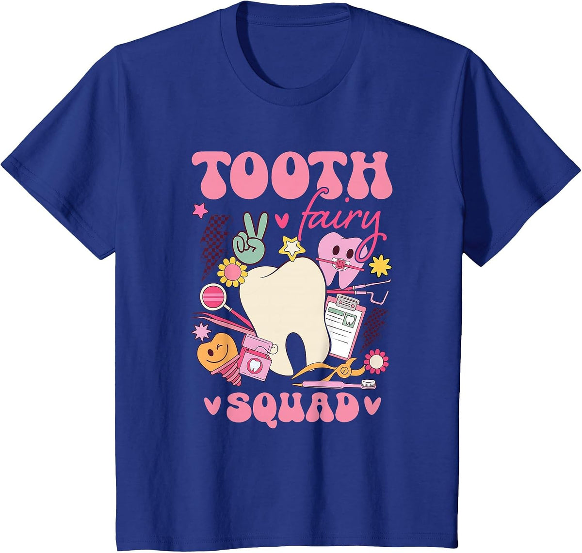 Cute Tooth Fairy Squad Matching for Dentist Dental Assistant T-Shirt - Royal Blue
