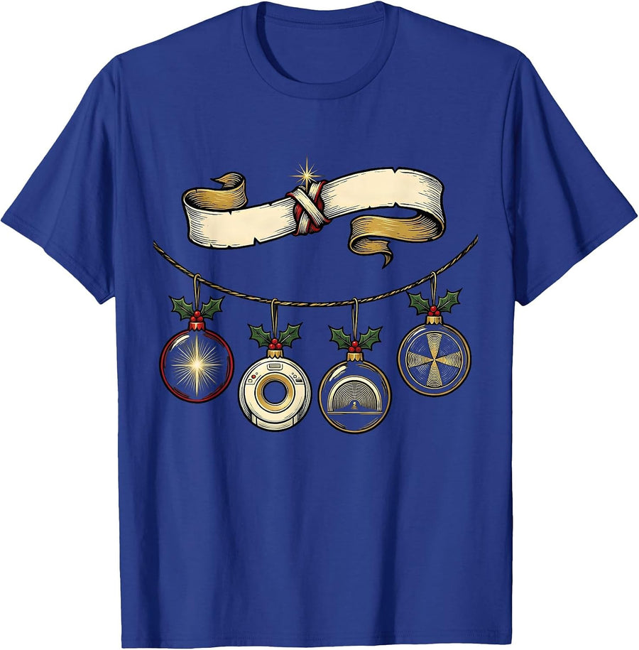 Radiology Ornaments Christmas Garlands Xray Tech Humor T-Shirt - Royal Blue