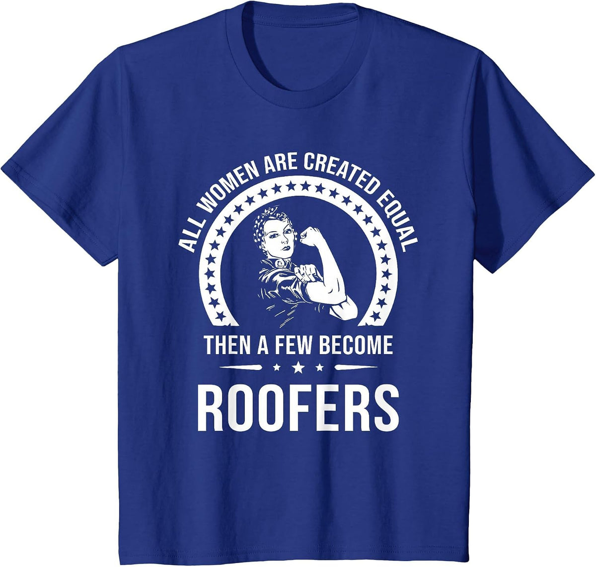 Roofing Shirt for Women | Roofer T-Shirt - Royal Blue