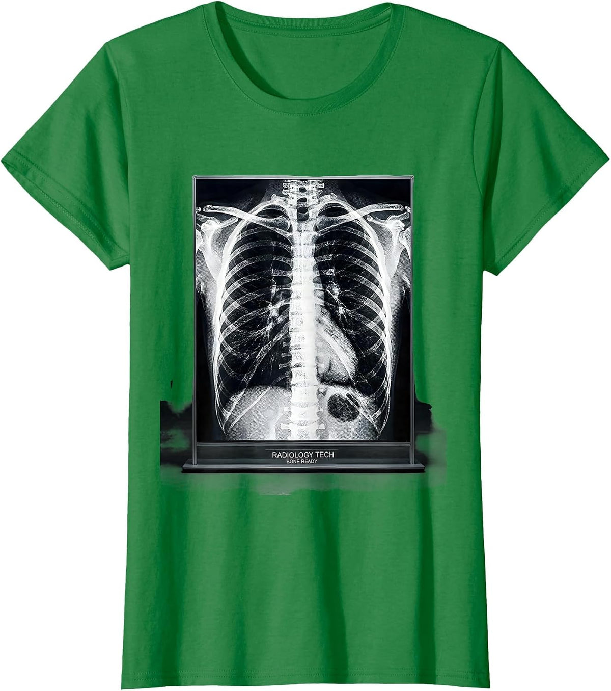 Women's Radiology Tech Bone Ready Funny Radiologic Technologist T-Shirt - Kelly Green