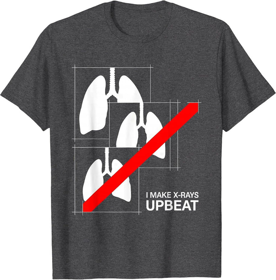Men's I Make X-Rays Upbeat Bauhaus Modernist Radiology Tech Gift T-Shirt - Dark Heather Grey