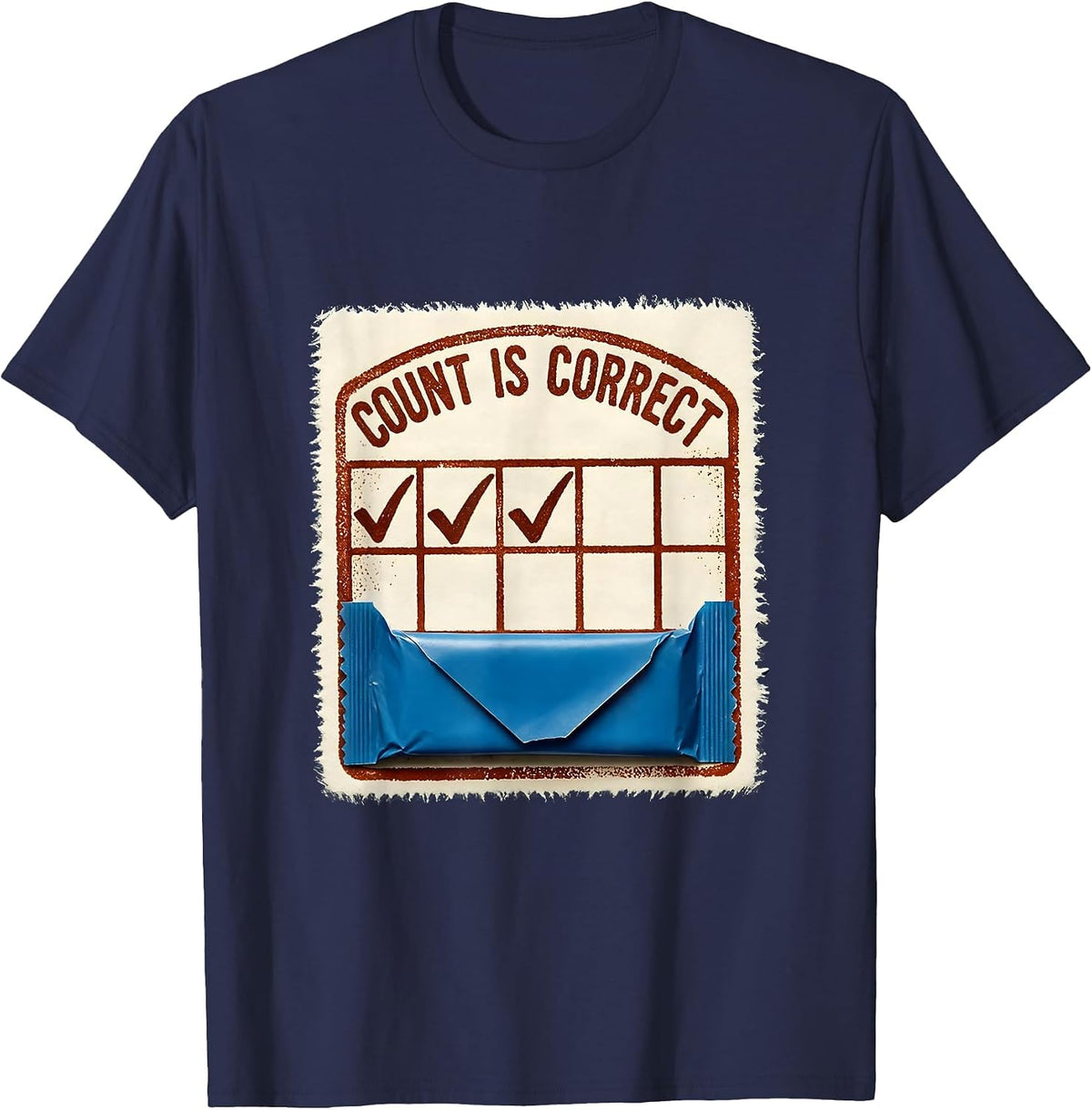 Men's Count Is Correct Funny Surgical Tech Scrub Tech Appreciation T-Shirt - Navy Blue