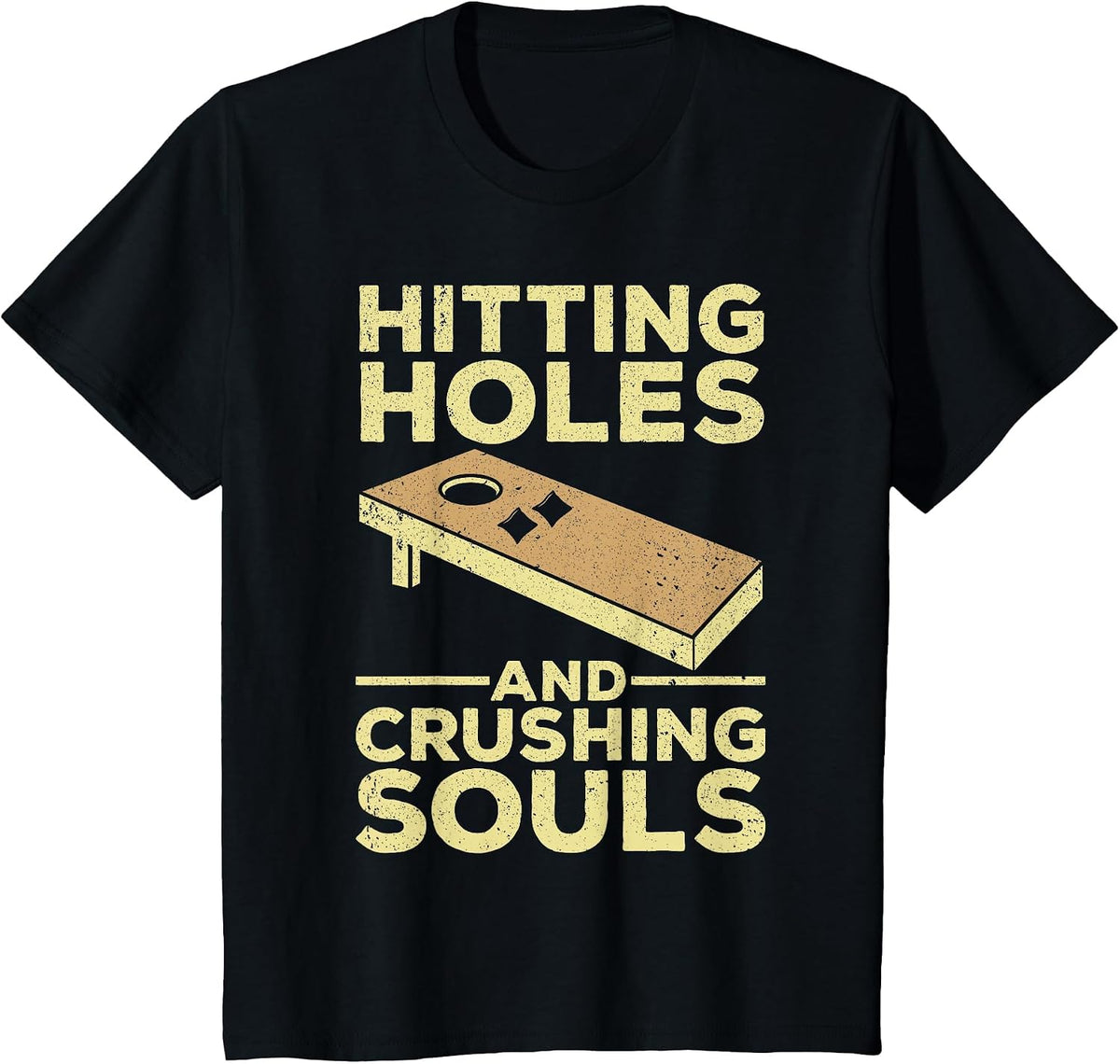 Cool Cornhole Art for Men Women Corn Hole Lover Board Game T-Shirt - Black