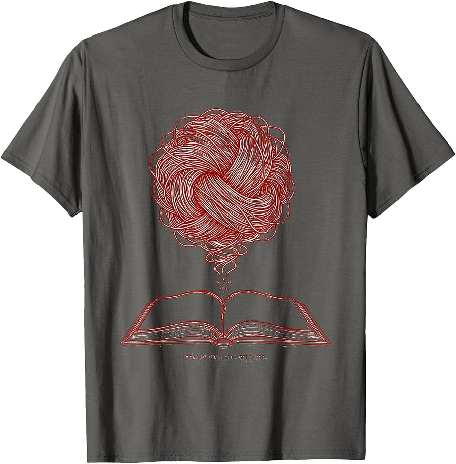 I Read My Way I Still Get There Dyslexia Awareness Month T-Shirt - Asphalt Grey