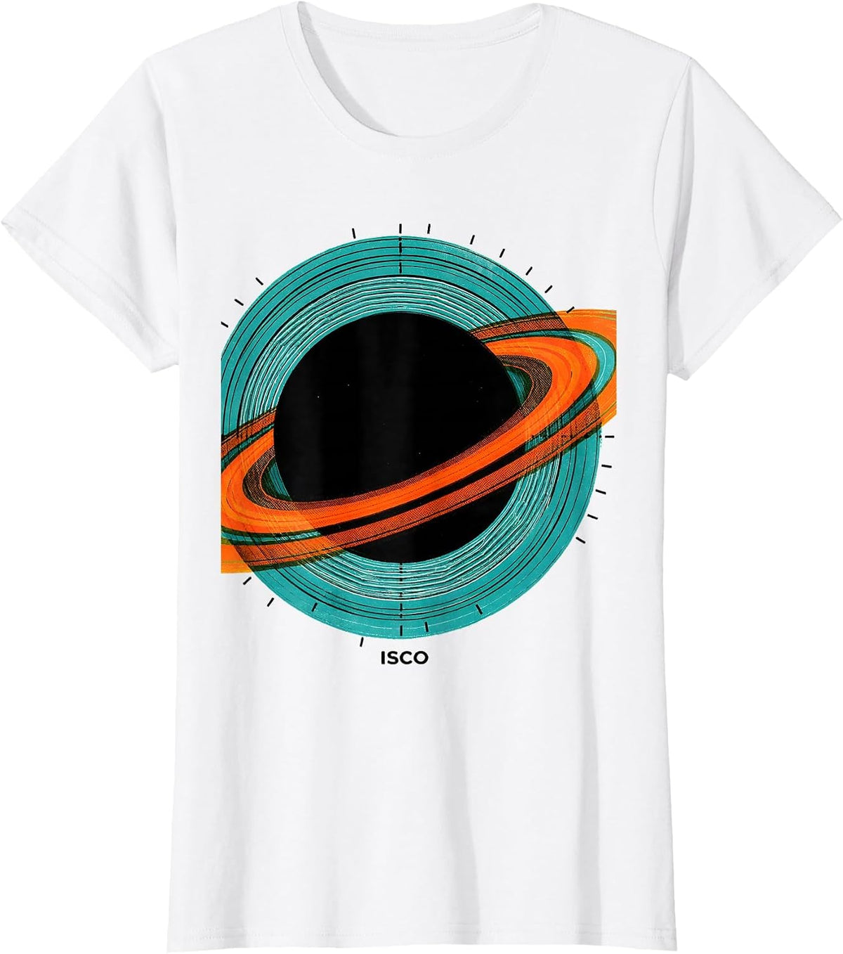 Women's ISCO Risograph Black Hole Physics Astrophysics Science T-Shirt - White