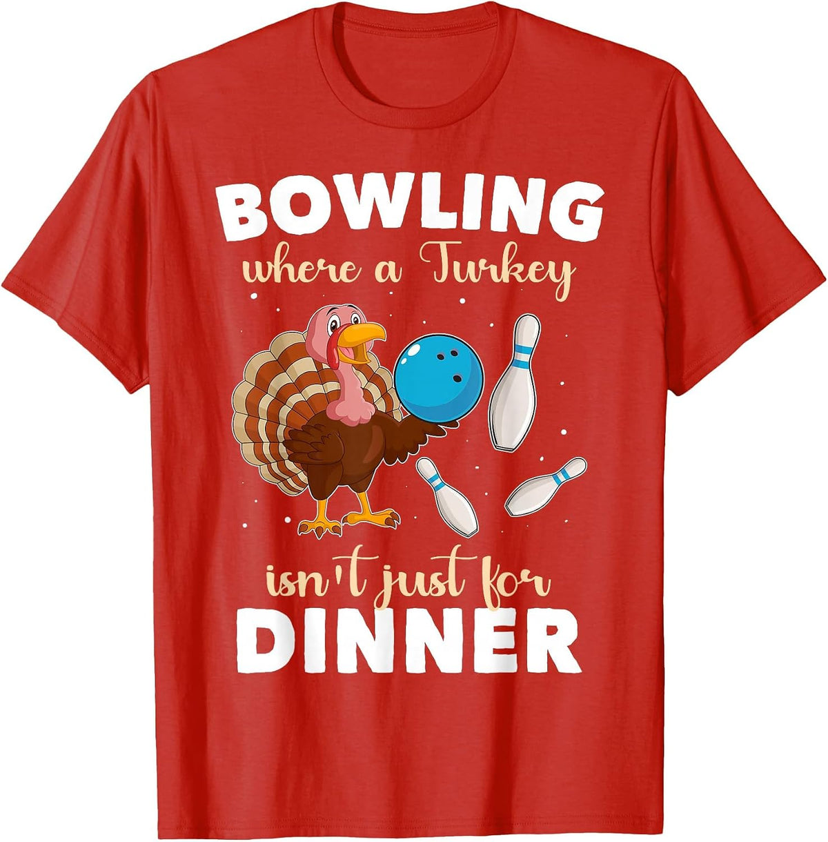 Bowler Bowling T-Shirt - Red