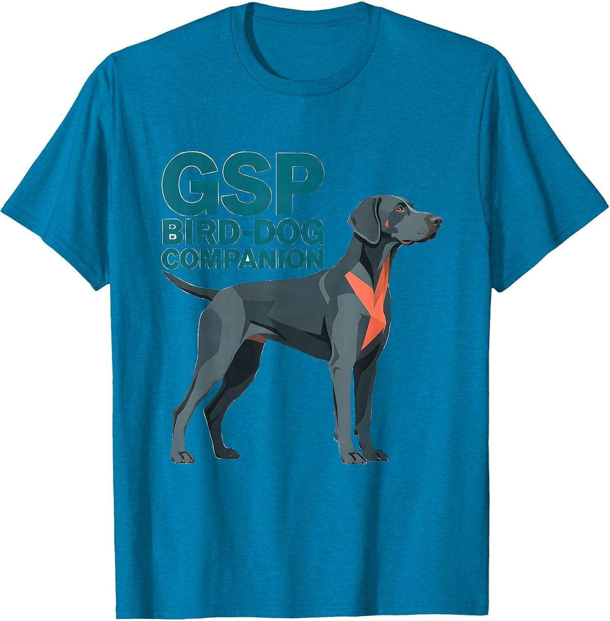 GSP Bird-Dog Companion Funny German Shorthaired Pointer Dog T-Shirt - Sapphire Blue
