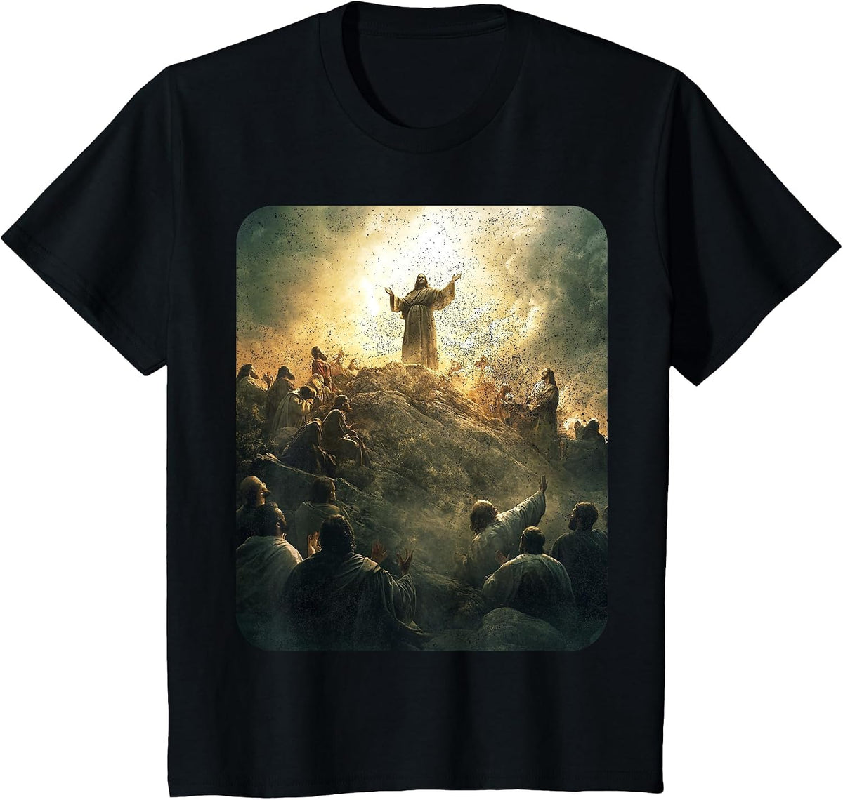 Jesus On T-Shirt - Black