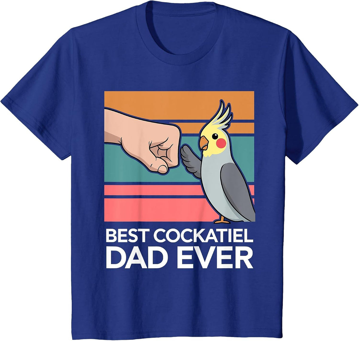 Cockatiel Art for Men Father Cockatoo Bird Cockatiel Lover T-Shirt - Royal Blue