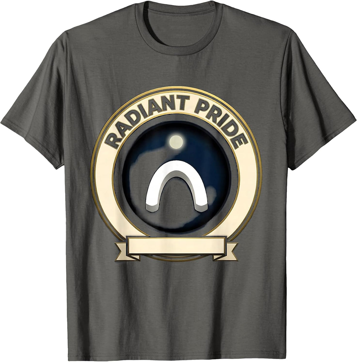 Radiant Pride Funny Radiologic Technologist X-ray CT MRI T-Shirt - Asphalt Grey
