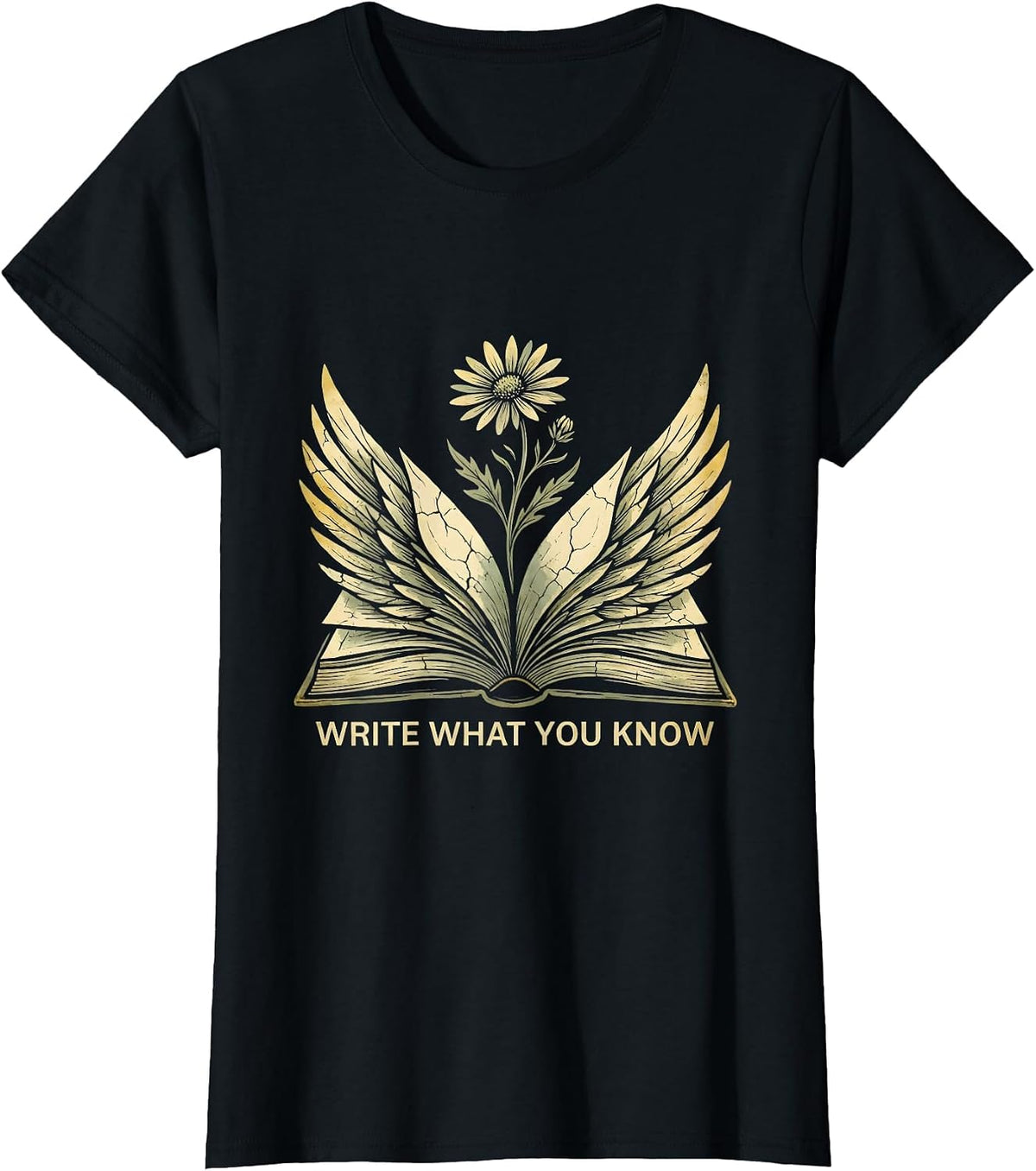 Write What You Know English Teacher Design T-Shirt - Black