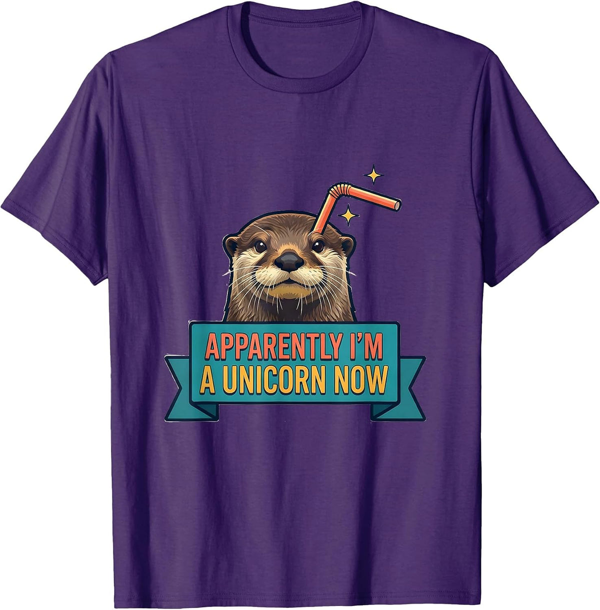 Men's Apparently I'm A Unicorn Now Funny Unicorn Humor Novelty T-Shirt - Purple