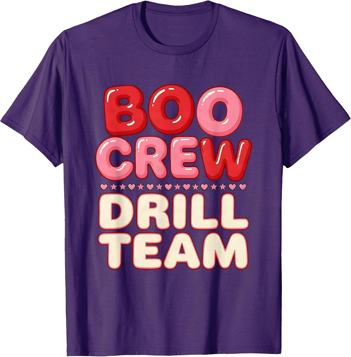 Boo Crew Drill Team Dentist Halloween Design T-Shirt - Purple