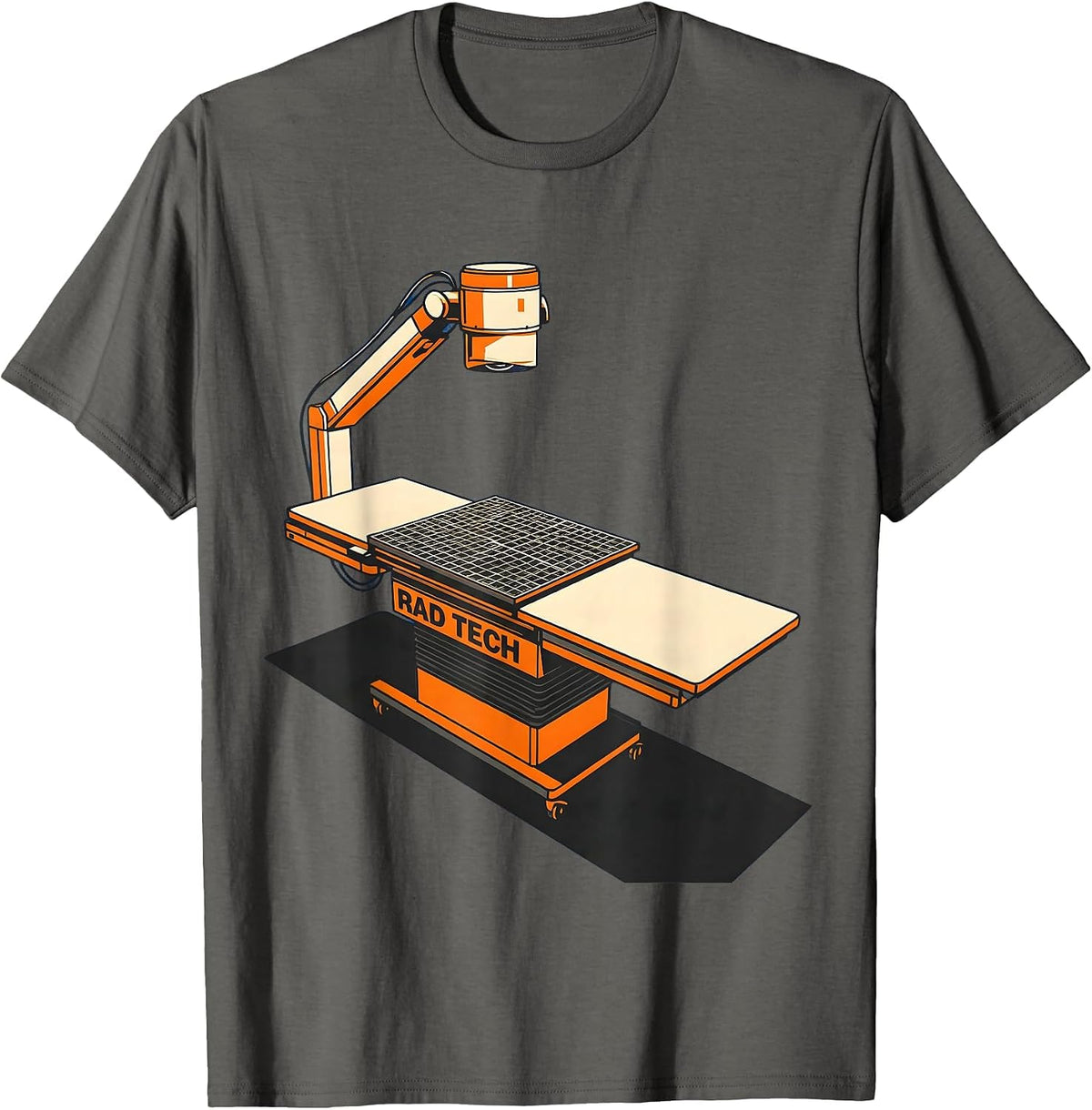 RAD TECH Cute Radiology Tech Coquette Playful Pride T-Shirt - Asphalt Grey