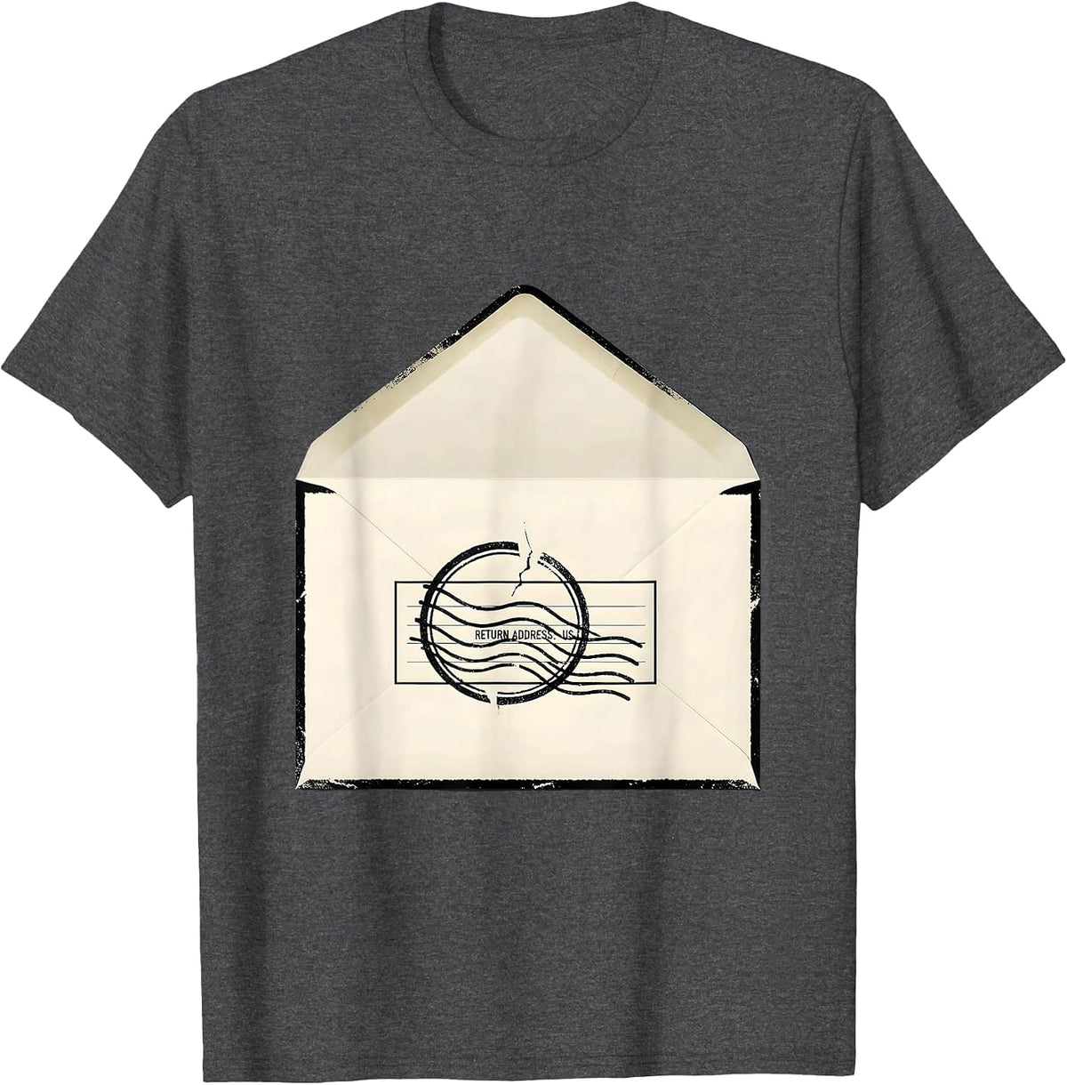 Men's Return Address Us Funny Christian Humor Apostle Paul Letter T-Shirt - Dark Heather Grey
