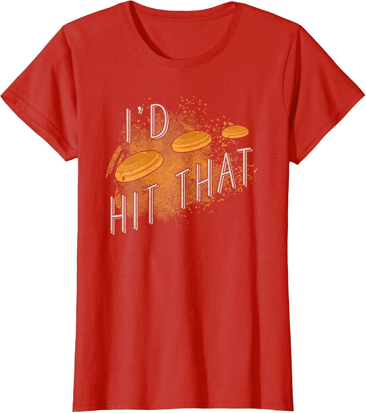 Skeet Shooting Trap Sporting Clay Target I'd Hit that T-Shirt - Red
