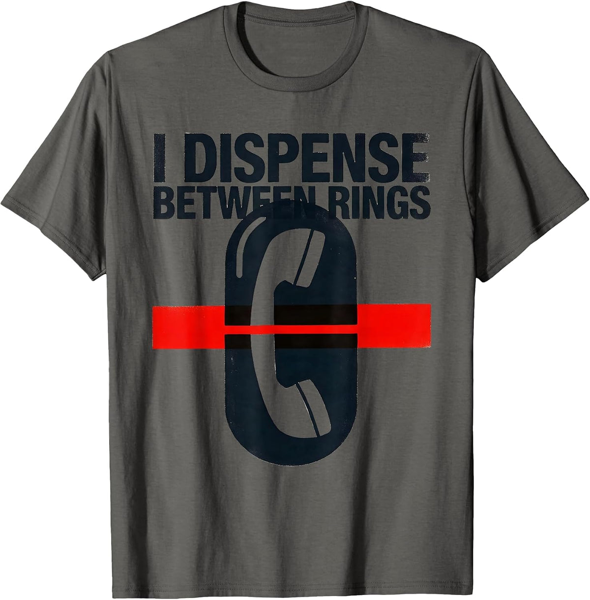 I Dispense Between Rings Funny Pharmacy Tech Technician T-Shirt - Asphalt Grey