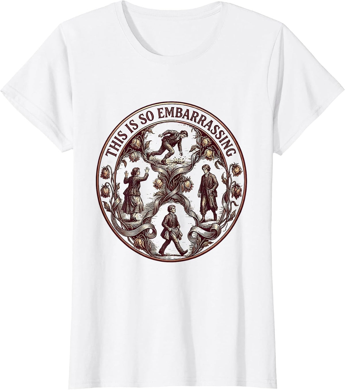 This Is So Embarrassing Funny Relatable Design T-Shirt - White
