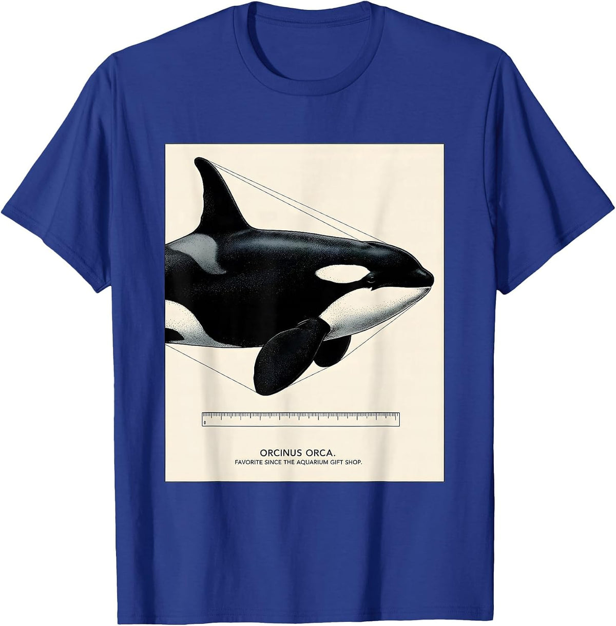 Orcinus Orca Favorite Since The Aquarium Gift Shop Botanical T-Shirt - Royal Blue