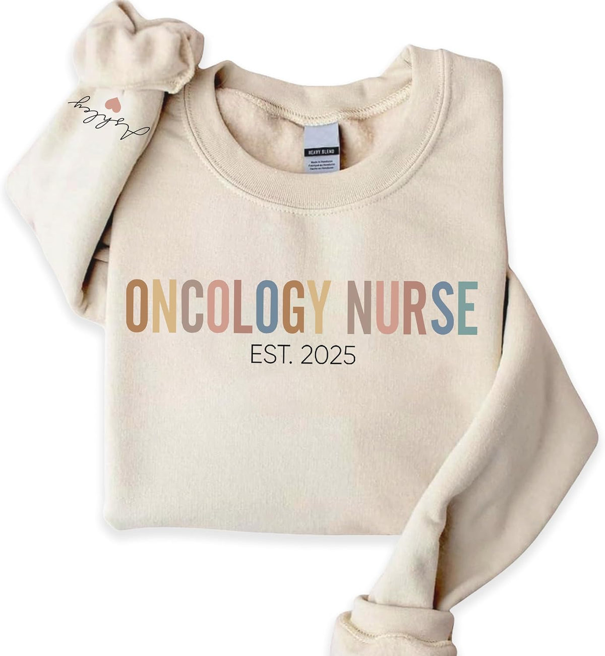 Personalized Oncology Nurse Sweatshirt, Custom Cancer Care RN Shirt, Oncology Department Gift, Gift for Healthcare Worker -