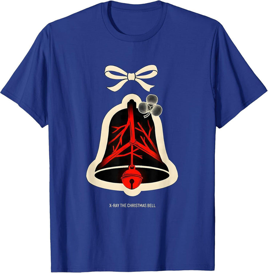 X-Ray The Christmas Bell Funny Radiology Tech Christmas T-Shirt - Royal Blue