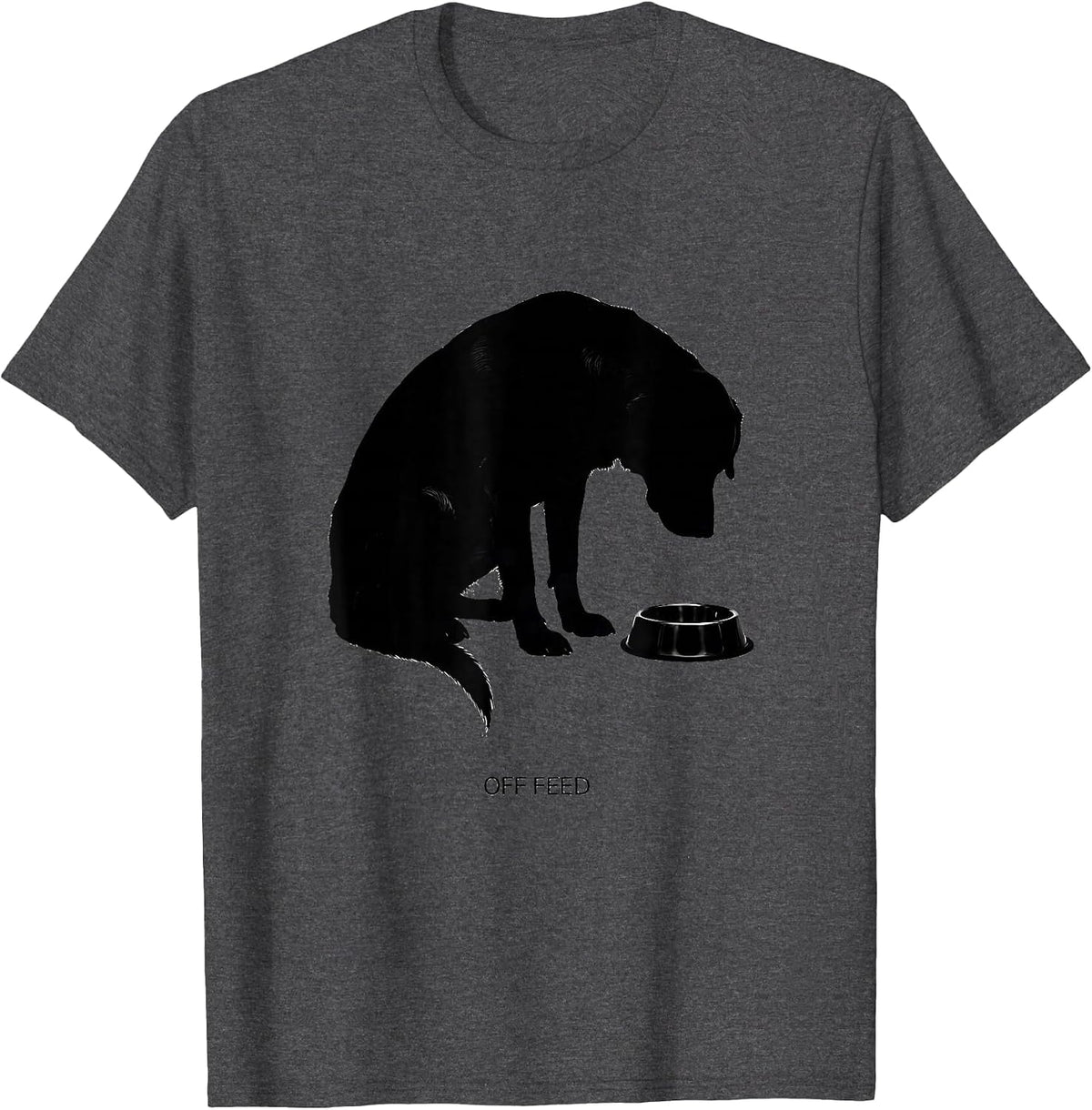 Men's Off Feed Funny Veterinarian Vet Tech Gift Workplace Humor T-Shirt - Dark Heather Grey