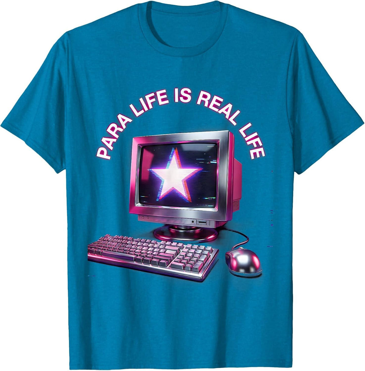 Para Life Is Real Life Paraprofessional Design T-Shirt - Sapphire Blue