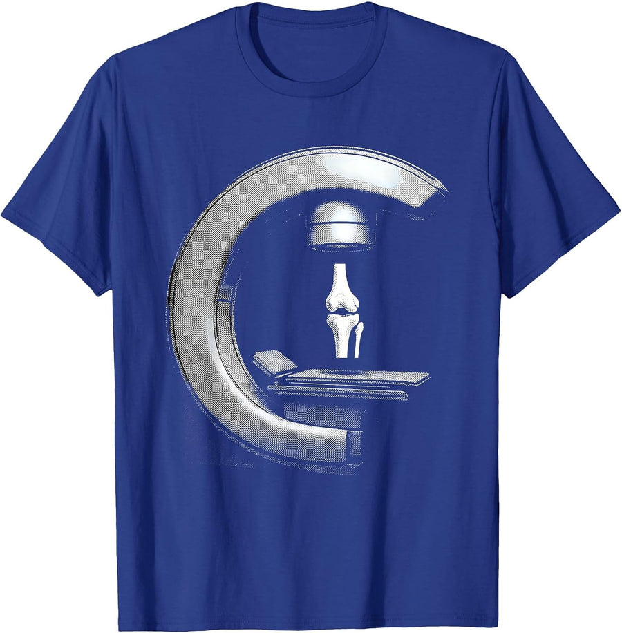 Closed C-Arm Fluoroscopy Radiology Tech Humor T-Shirt - Royal Blue