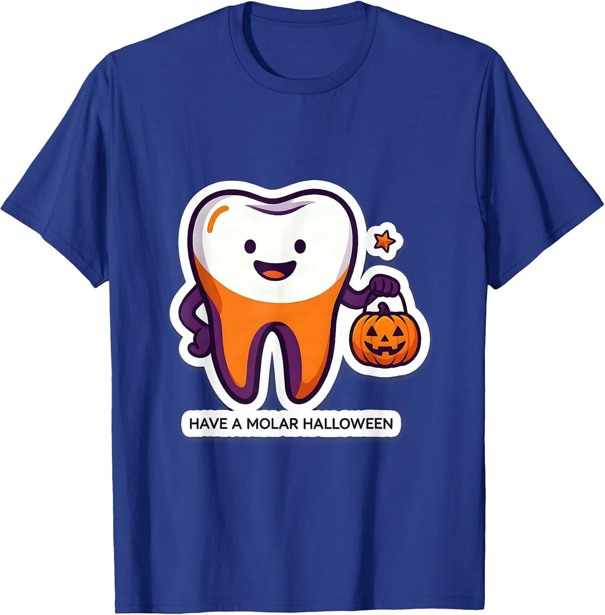 Have A Molar Halloween Playful Dental Squad Halloween T-Shirt - Royal Blue