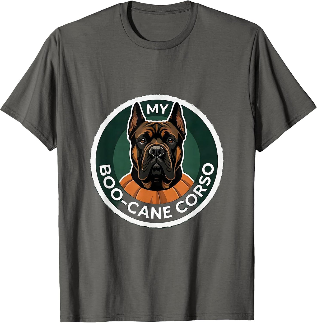 Men's My Boo-Cane Corso Funny Dog Lover Halloween Costume Pet T-Shirt - Asphalt Grey