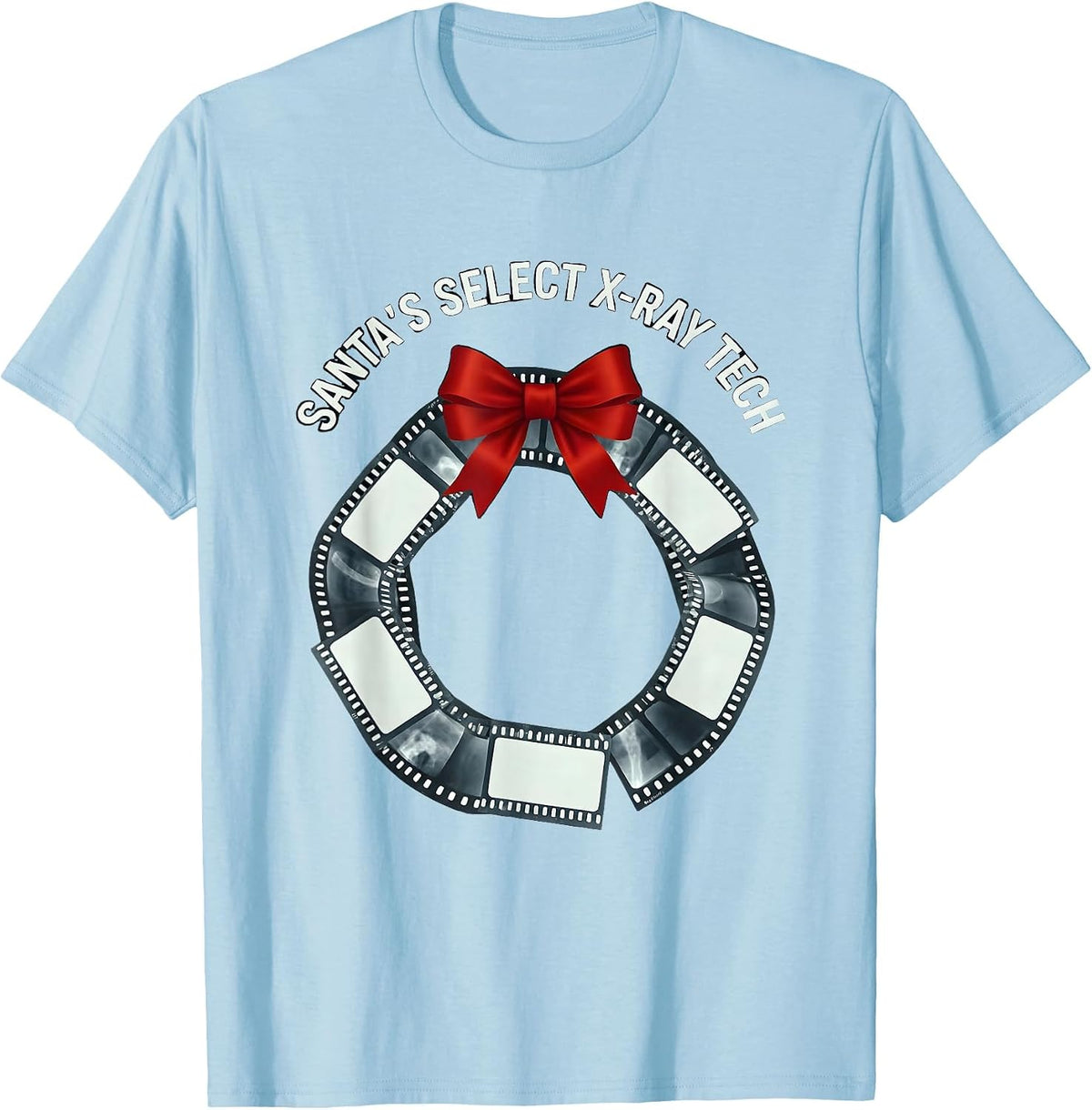 Men's Santa's Select X-Ray Tech Radiology Tech Christmas Humor T-Shirt - Baby Blue