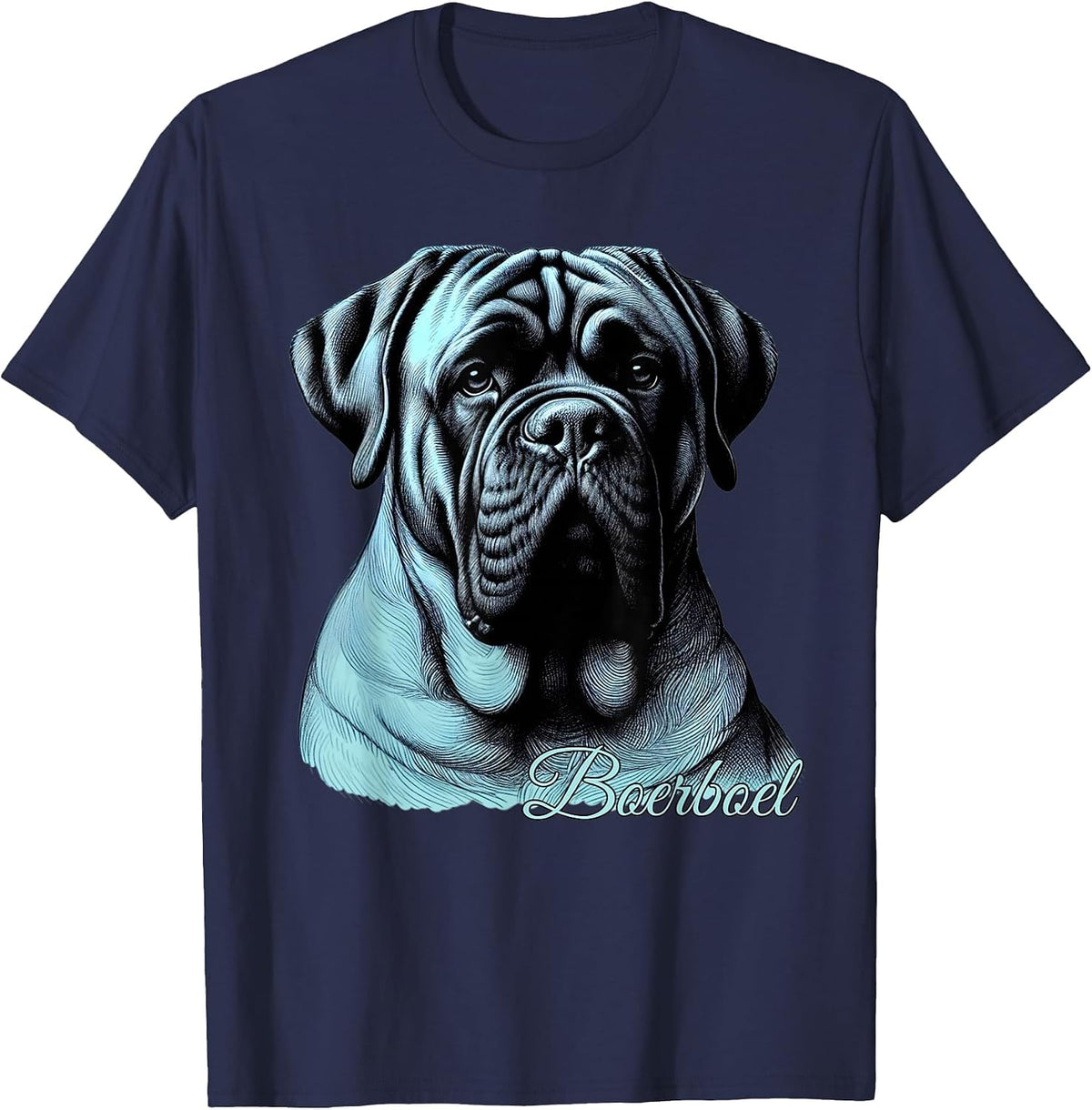 Boerboel Large Mastiff Dog Breed Owners Boerboel Dog Lovers T-Shirt - Navy Blue