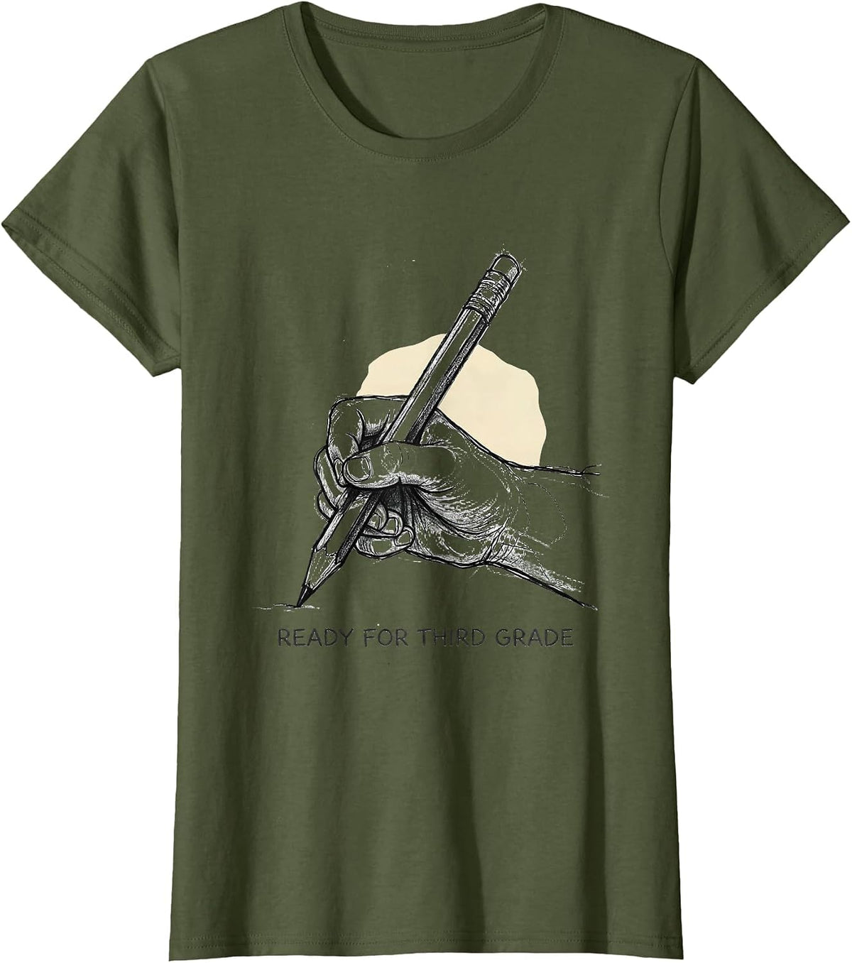 Women's Ready For Third Grade Cute Girl Back To School Teacher T-Shirt - Olive Green