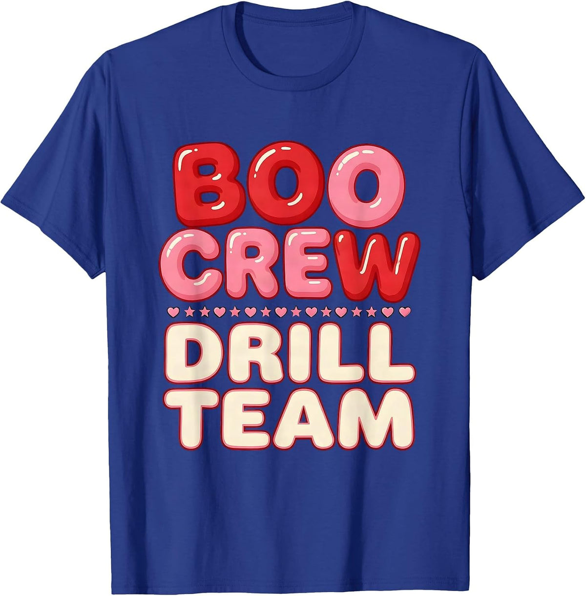 Boo Crew Drill Team Dentist Halloween Design T-Shirt - Royal Blue