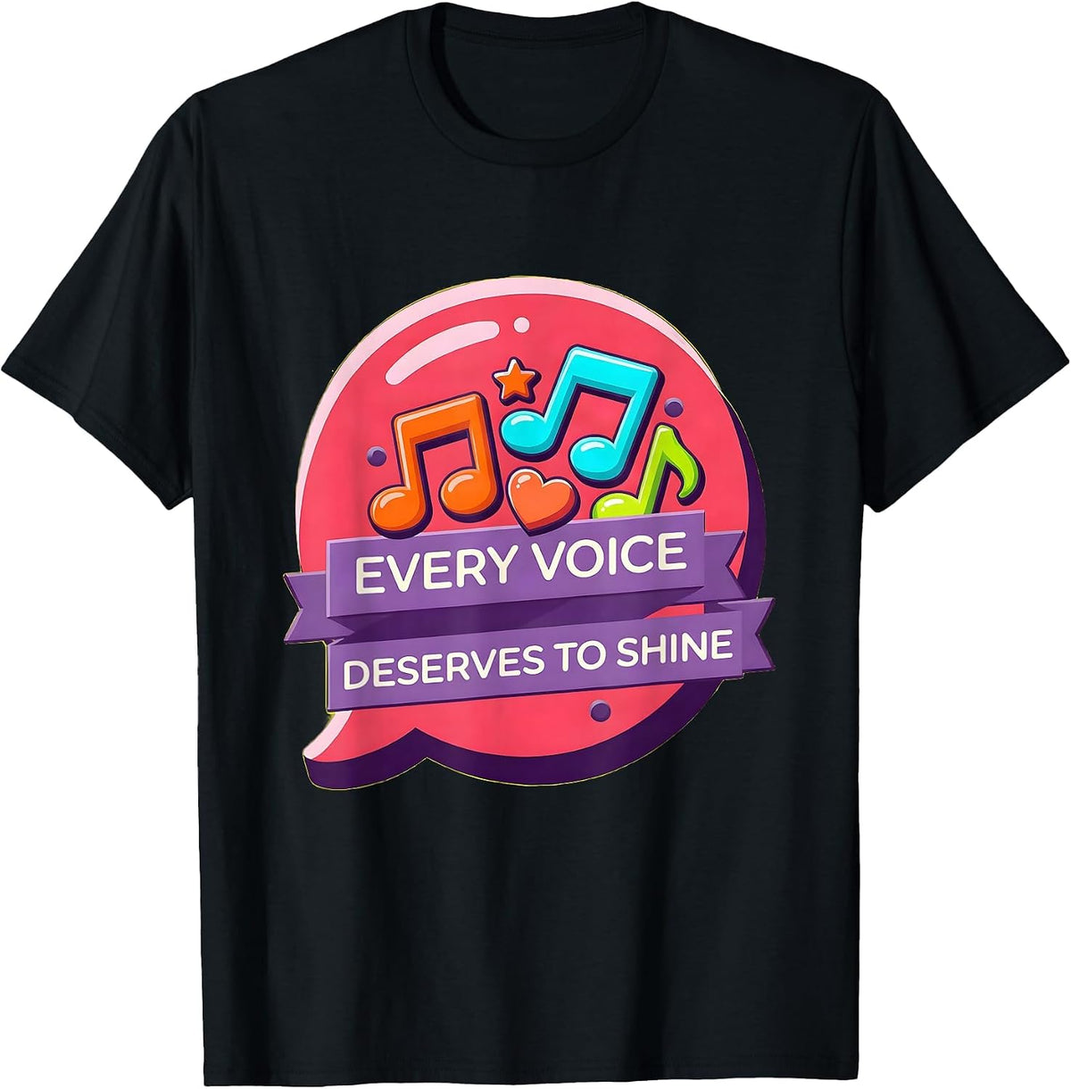 Men's Every Voice Deserves To Shine Speech Therapy T-Shirt - Black