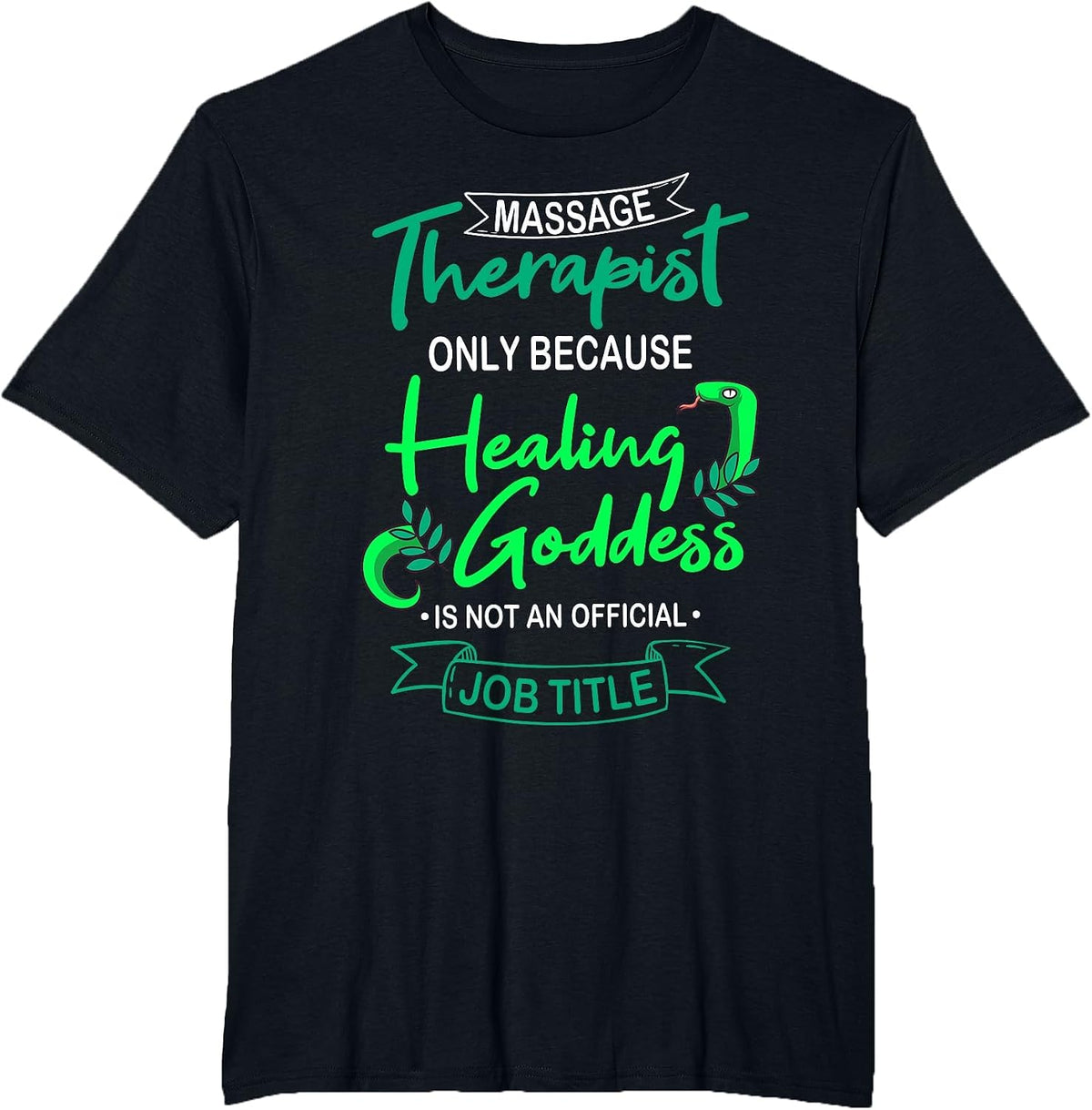 Massage Therapist Masseur Masseuse Therapy Body Treatment T-Shirt - Black