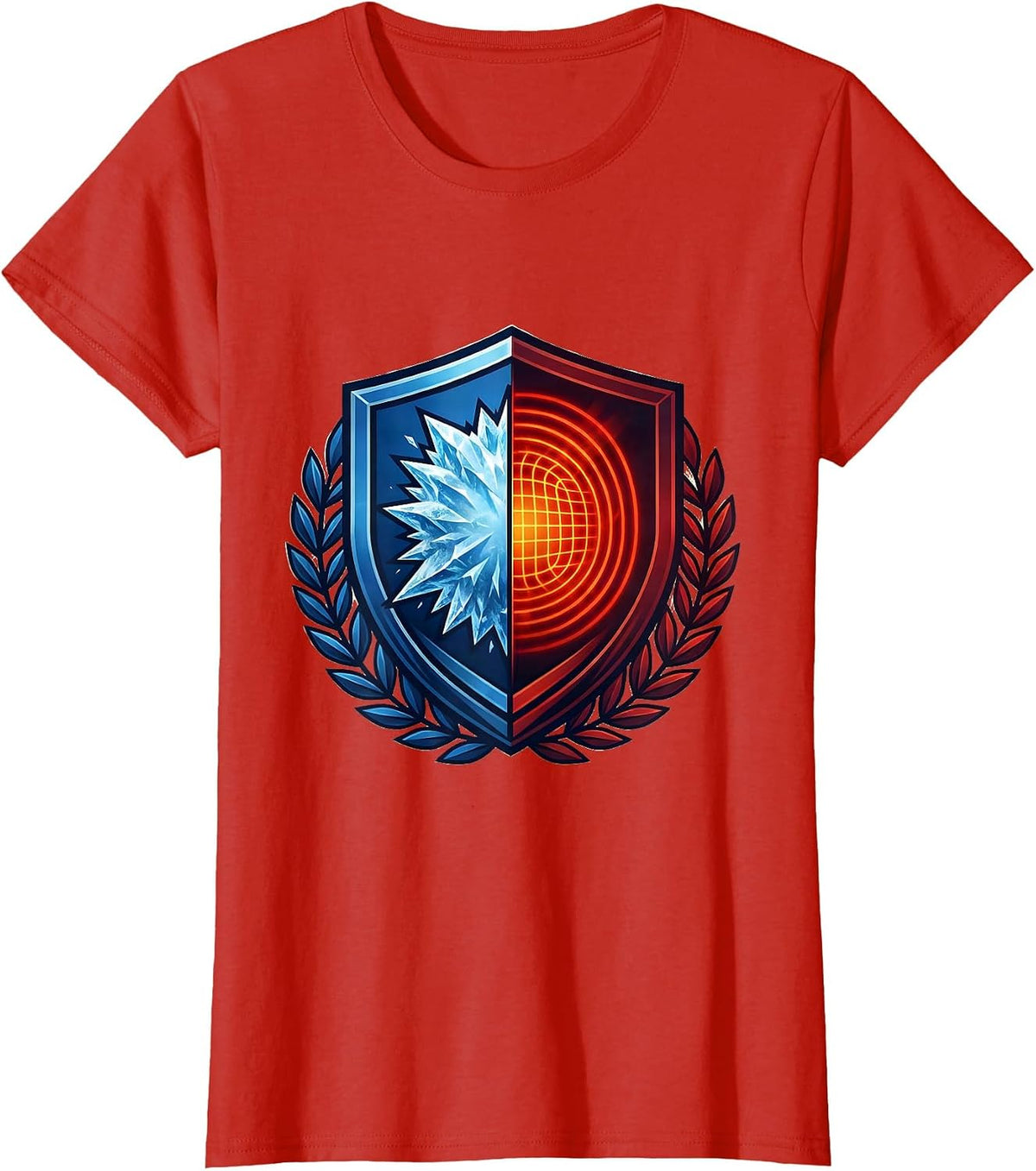 Ice Pack and Heat Pad Physical Therapy Design T-Shirt - Red