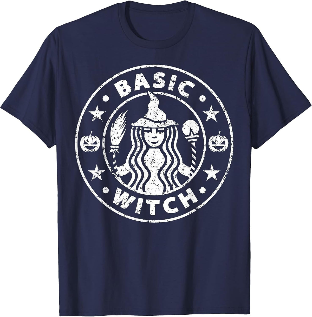 Basic Witch T-Shirt - Navy Blue