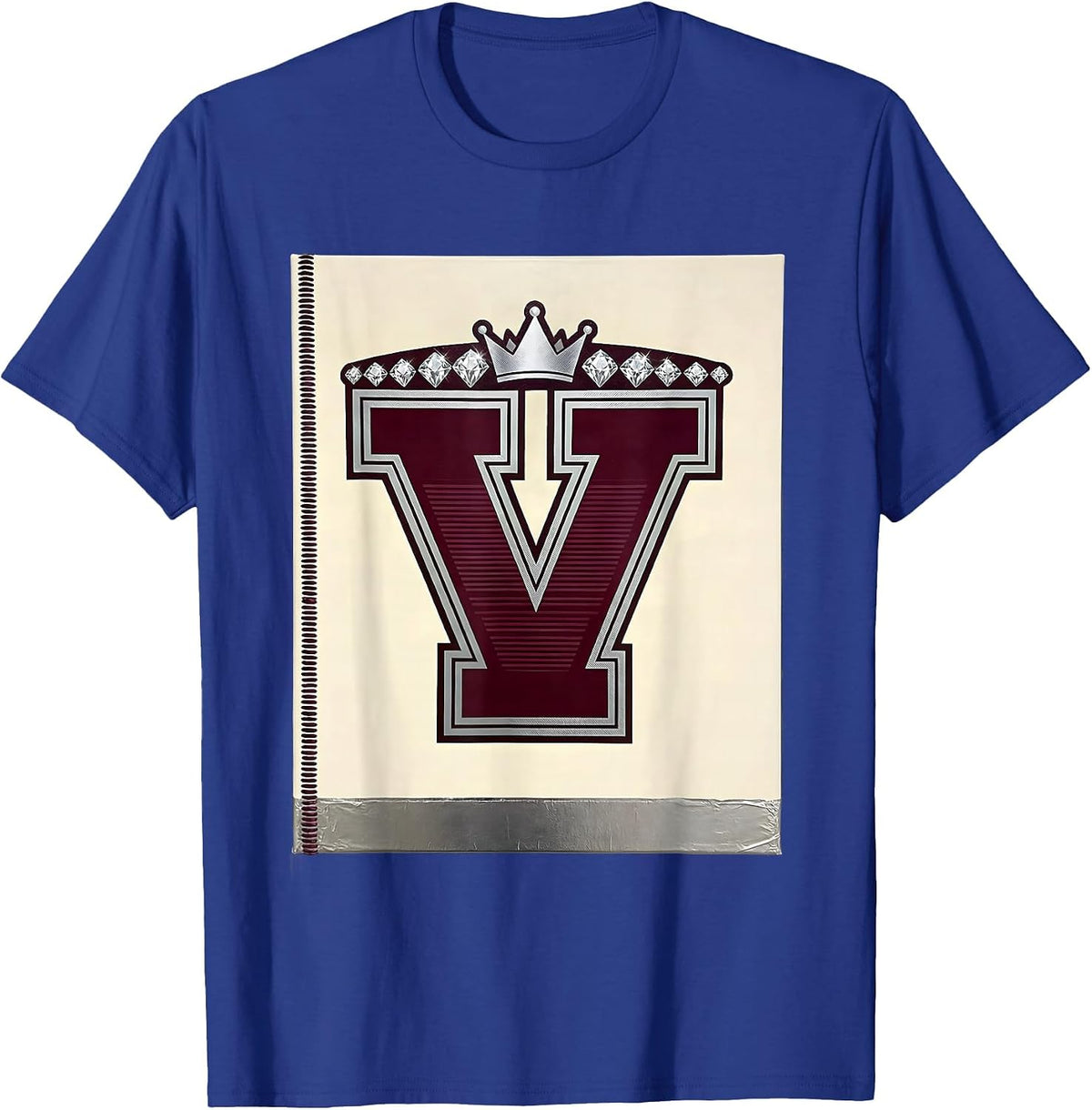 Volleyball Mom Clothesline Jersey Graphic T-Shirt - Royal Blue