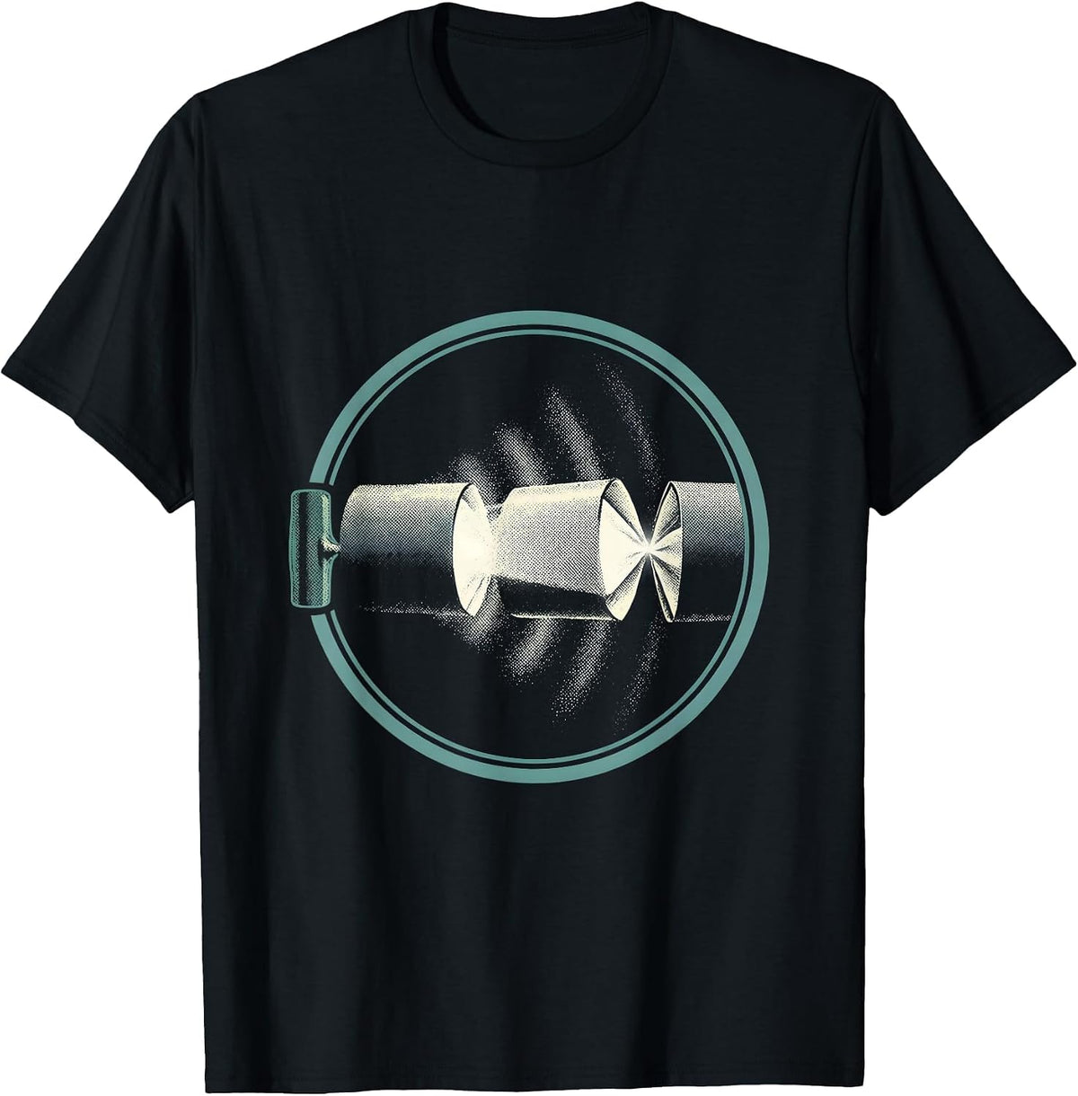 Men's Christmas Cracker Ultrasound Tech Radiology Humor T-Shirt - Black