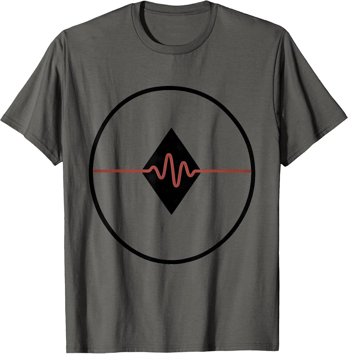 EMS Paramedic Circular Seal Minimalist First Responder T-Shirt - Asphalt Grey