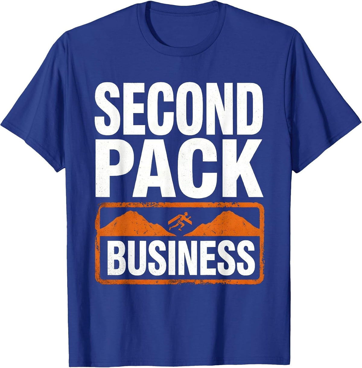 Men's Second Pack Business Funny Cross Country Runner Gift T-Shirt - Royal Blue